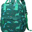 Cute Preschool Backpack Toddler School Book Bag for Girls Boys Kids Kindergarten Nursery Travel Bag with Chest Strap(12inch, Green Dinosaur)