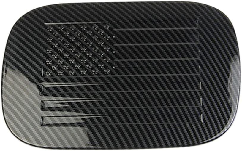 Fuel Tank Gas Door Cover Trim Compatible with Dodge Durango 2014-2021, Carbon Fiber