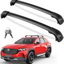 KINGGERI 300lbs Roof Rack Cross Bars Compatible with Mazda CX50 CX-50 2023 2024 2025 2026, Lockable Aluminum Roof Rails Crossbars Rooftop Cargo Basket Carrier Bag Luggage Rails