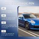 All Cars Magic Pen for Car Scratches, Magic Car Scratch Removal Pen, Easy to Use for Quick Scratch Removal, Fits Various Car Paint Colors (3Pcs)