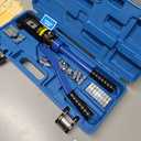 LICHAMP 19 Packs Hydraulic Cable Lug Tool with durable case, 4 AWG to 600 MCM Battery Cable Crimping Tool WIRE Terminal Crimper Set, 1603BL