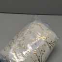 SYITCUN Christmas Tree Skirt, 48inch White and Gold Tree Skirt, Faux Fur Xmas Tree Skirt for 4 5 6 7 8 9 Ft Christmas Trees, Thicker Plush Christmas Tree Decorations