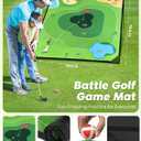 URUQ Golf Chipping Game with 6 x 6 FT Large Target Mat Training Set, 70 inches x 70 inches