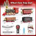 Hot Bee Train Set - Train Toys with Remote Control Trains for Boys with Smokes, Lights and Sound,Toy Train Set for Under Christmas Tree, Toddler Model Trains for 3 4 5 6 7 8+ Years Old Kids