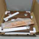 Simple End Table,Modern Side Table with 4 Solid Wood Sturdy Legs for Living Room,Nightstand Bedside Table for Bedroom Balcony (Black)