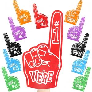 Wettarn Giant Foam Finger Bulk 18inch We're #1 Foam Hand