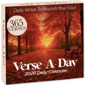 2026 Verse A Day Bible Calendar | 365 Christian Verses from the NIV Bible to Inspire Your Daily Devotional, Positive Motivational & Inspirational Daily Verses for Men & Women to Inspire Your Walk With God