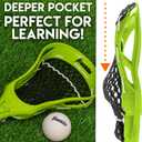 Franklin Sports Future Champs Youth Lacrosse Stick + Ball Set - Kids 32" Inch Practice Stick - Beginner Backyard Plastic Stick + Lightweight Soft Ball
