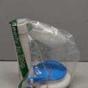 Toilet Flush Valve Assembly, 3 Inch, Compatible with One - Piece Toilets -WC Tank Repair and Replacement Part Featuring Chain and Flapper (Blue/White)