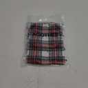 AQOTHES Pack of 2 Christmas Plaid Decorative Throw Pillow Covers Scottish Tartan Cushion Case for Farmhouse Home Holiday Decor Red and White, 18 x 18 Inches