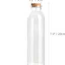 Magic Season Decorative Glass Bottles with Cork Stoppers (12 fl oz. Round Bottles / 4 Pcs)