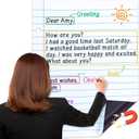 JoyCat Giant Magnetic Notebook Paper, 22 x 28 Dry Erase Lined Sheet