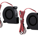 GDSTIME 2-Pack 50mm x 15mm Blower Fan 12V 5015 Dual Ball Bearing DC Brushless Cooling Turbo Fan 2 Pin 39 inch Cable for 3D Printer Accessory