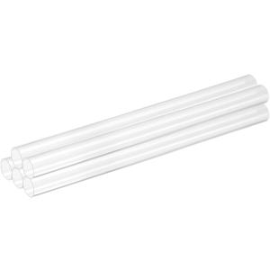 Uxcell 5Pcs Clear Rigid Acrylic Pipe, 13mm(0.51") ID x 15mm(0.59") OD 10" Round Polycarbonate Tube Plastic Tubing for Plumbing, Lighting, Aquarium, DIY Projects