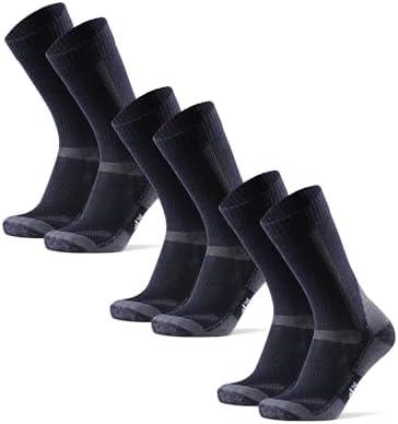 DANISH ENDURANCE Merino Wool Hiking Socks for Men & Women, Breathable, Anti-Blister Socks for Outdoors, 3 Pack