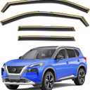 in-Channel Rain Guards Fit for Nissan Rogue 2021 2022 2023 2024 2025 Window Rain Guards Visors Vent Visors Window Deflector Vent Shades Car Accessories -4 pcs