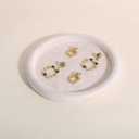 GemeShou Round Jewelry Organizer Plate, Top Microfiber Velvet Jewelry Display Tray, Empty Jewelry Showcase Tray for Necklaces, Bracelets, Rings, Earrings (Cream-Medium, 7.9 x 7.9 in)