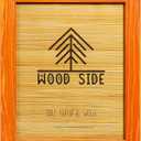 Rustic Wooden Picture Frame 11x14-100% Natural Solid Eco Distressed Wood for Wall Mounting Photo Frame - Orange