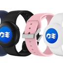 4 Pack Princess Cruise Medallion Holders for Kids and Adults, Silicone Wristbands for Carnival Ocean Medallion  2 Sizes (S/M and M/L) in One Pack, Black and Dark Blue (M/L), Pink and White (S/M)