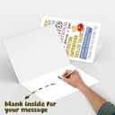 5 x Best Boss Day Card for Boss Mentor, Inspirational Thank You Greeting for Leader, Heartfelt Appreciation Boss's Day Card Gift