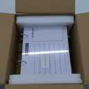 Desktop Glass Dry Erase & Acrylic Aesthetic Desk Calendar Weekly to-do List Combo, Small Magnetic Standing Whiteboard, Desk Flip Easel Calendar with Accessories for Home Office Supply, White, 9 x 7''