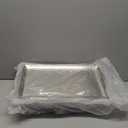 Baderke 1 Set 16" x 9.45" Chilled Serving Tray for Parties with Compartments and Lid Charcuterie Serving Board Ice Rectangle Chilled Party Platter for Seafood Vegetable Fruit Shrimp Cocktail(Silver)