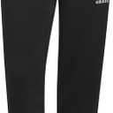 Adidas Men's Essentials French Terry Cuffed 3-Stripes Pants (Medium, Black)