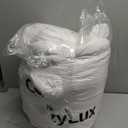 CozyLux Oversized King Comforter Set White Seersucker 7 Pieces 120x98 Bed in a Bag Comforter Set with Sheets, Luxury Soft Bedding Sets with Down Alternative Comforter, Sheets, Pillowcases & Shams