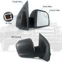Right Passenger Side Door Mirror with Blind Spot Glass Power Fits 2015-2020 Ford F150 Without Turn Signal Light Non-Heated (3Pins) Replaces: FL3Z17682AK