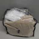 Burlywood Birch Linen Kitchen Curtains 45 Inches Long 2 Sets Basement Curtains for Small Window Pinch Pleated Back Tab Linen Blend Short Boho Semi Sheer Back Tab Cafe Drapes for Bay Windows 40x45