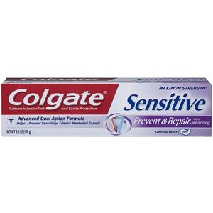 Colgate Sensitive Prevent and Repair Toothpaste, 6 Ounce (0.47 Fl Oz (Pack of 1))