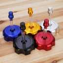 Fuel Cap CNC Billet Gas Tank Cap with Anti-Leak Vent Tube Fits for 50cc 70cc 90cc 110cc 125cc Coolster TaoTao Kazuma Sunl JCL Roketa ATV Quad 4 Wheeler-Red