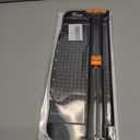 Firbon A4 Paper Cutter 12 Inch Titanium Paper Trimmer Scrapbooking Tool with Automatic Security Safeguard and Side Ruler for Craft Paper, Coupon, Label and Cardstock (Black)