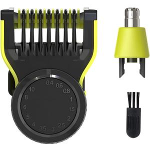 Adjustable Guide Comb for One Blade QP2520 QP2530 QP2620 QP2630 & Nose Trimmer Replacement Head Blade for One Blade, Accessories for One Blade