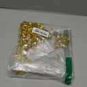 DomeStar 150PCS Gold Acrylic Ice Rocks  Faux Gems Nuggets Vase Fillers Pot of Gold, Glitter Party Decorations, DIY Crafts & Table Scatter