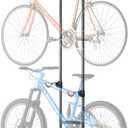 Suchtale 2 Bike Rack, Bicycle Rack, Bike Storage Rack for Garage, Gravity Bike Stand, Indoor Bike Organizer, Floor Vertical Bicycle Holder, Adjustable Wall Mount Cycle Hanger for Road Mountain Bikes
