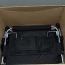 Stadium Seat with Back Support, Bleach Seat with Backrest and Cushion Christmas, Stadium Chair with Cup Holders, Mesh Bag and Hidden Hook for Basketball and Soccer Bench Gifts for Man (Grey)