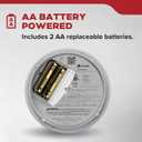 Kidde Smoke Detector, AA Battery Powered LED Status Lights, 85 dB Alarm, 5-inches, 20SDR, 1 Pack, Manufactured Date: August 27, 2024