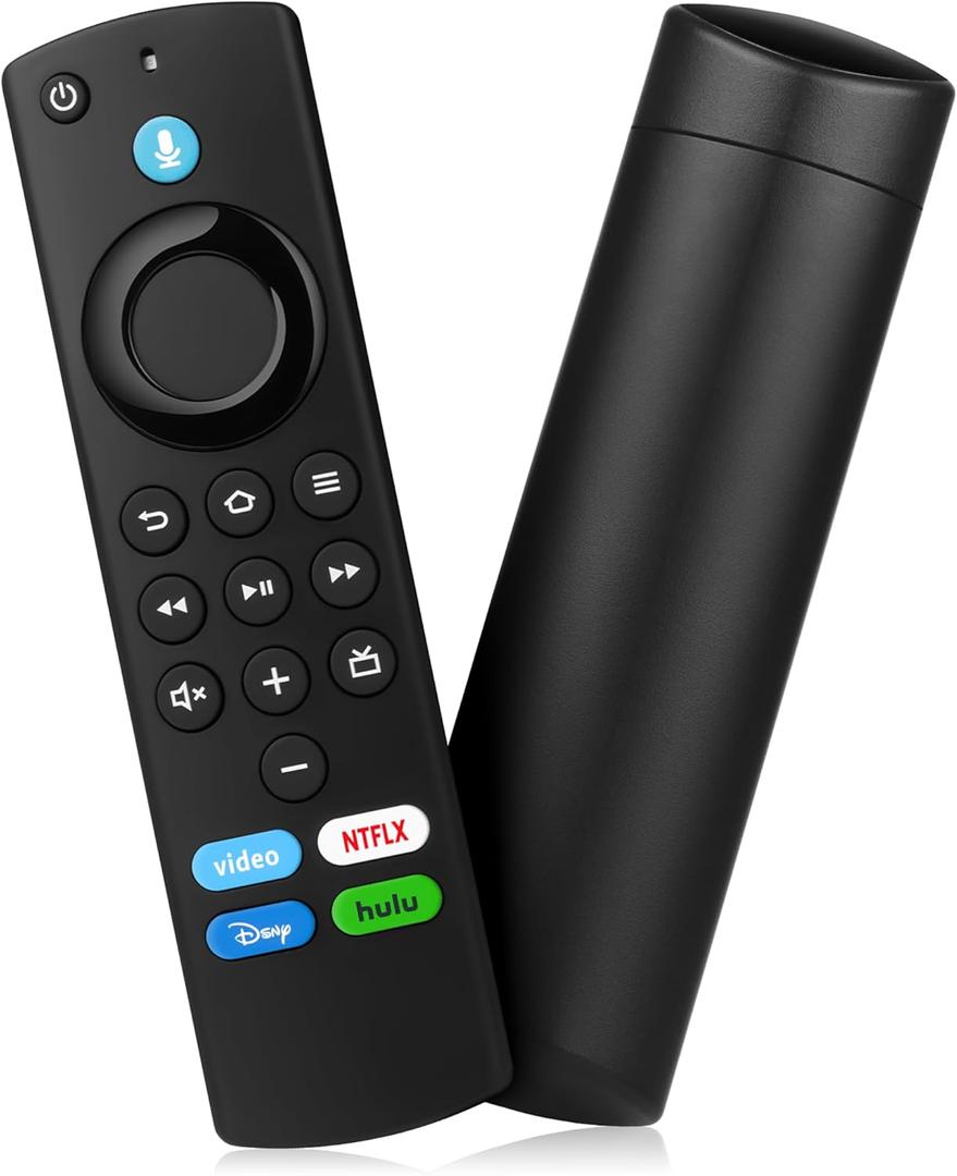 Replacement Voice Remote Compatible with All Fires Series Smart TV Cube(1st/ 2nd/ 3rd Gen), TV Stick(4K/ 4K Max/ Lite), Smart TVs (3rd Gen), for Hisense/ TCL Smart TVs