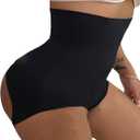 2 x VENDAU Butt Lifting Shapewear for Women Butt Shaper Body Shaper Tummy Control Butt Lifter Panties for Women But Crossdresser (Black, XXXL)
