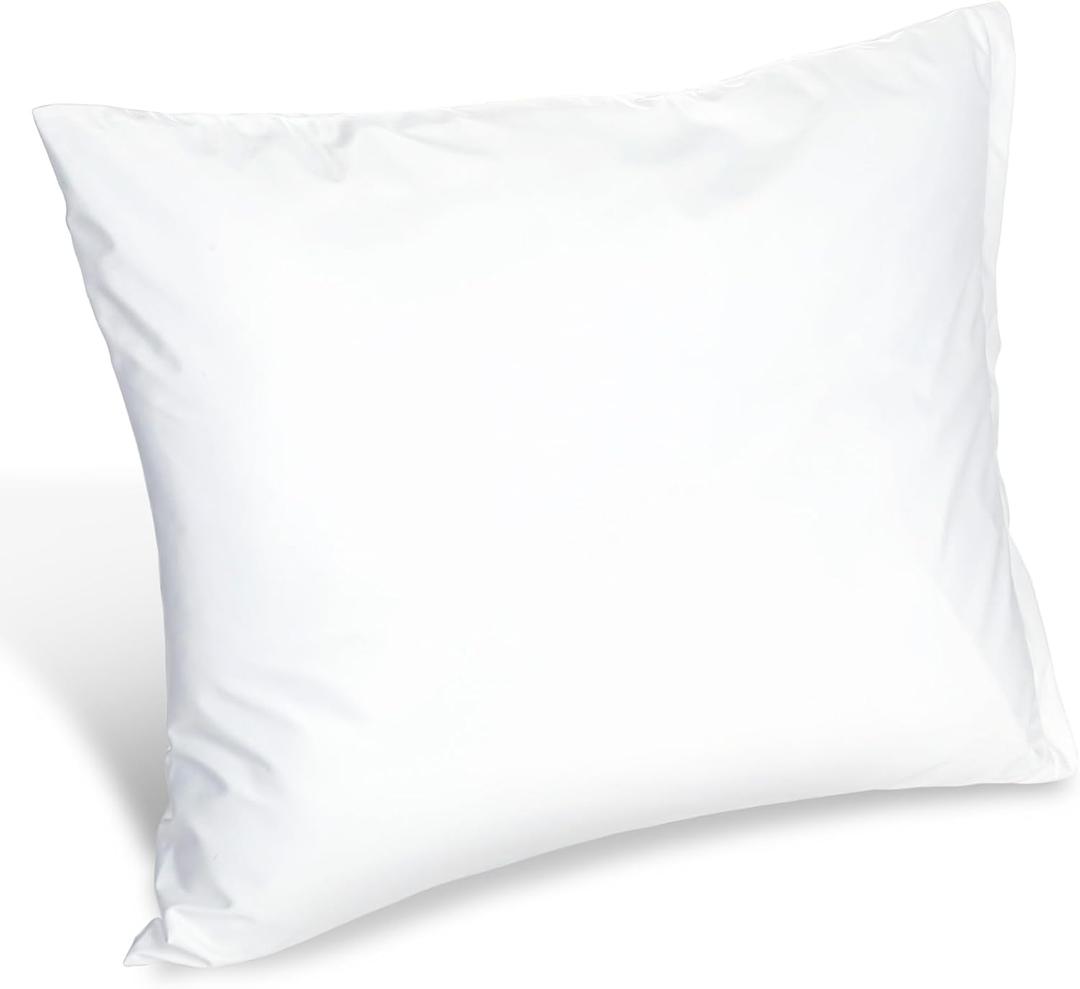 20 x 26 Inches Waterproof Medical Pillow with Vinyl Protector, Reusable Hospital Pillow for Sleeping, Fluid and Stain Resistant, Wipeable Easy Clean, White