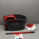 O-Cedar EasyWring Microfiber Spin Mop, Bucket Floor Cleaning System, Red, Gray, Standard