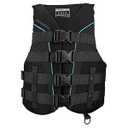 O’Neill Women’s SuperLite USCG Approved Life Vest – Lightweight Women’s Life Jacket for Boating, Wakeboarding, Waterskiing & Your Favorite Water Activities, Black/ Black/ Black:Turquoise, Large