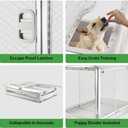 DIGGS Revol Collapsible Dog Crate with Wheels - Premium Portable Dog Crate - Safe, Stylish, and Convenient Indoor Kennel (Smoke, Medium)