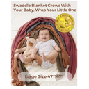 Momcozy Muslin Swaddle Blankets for Baby Boys and Girls, 4-Pack Breathable and Skin-Friendly Receiving Blanket Wrap, Baby Essentials, Registry & Gift, 47 x 47 inches