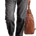 Flamingals Straight Leg Button Fly Jeans for Women Multi Pocket Mid Rise Jeans Without Belt Denim Pants (Large, Gray)