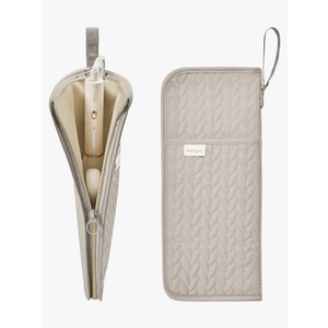 Hot Tools Organizer Heat Resistant Mat Case Hair Tools Holder Travel Bag Portable Hair Styling Tools Cover Pouch for Curling Iron, Flat Iron, Hair Straightener (Camel)