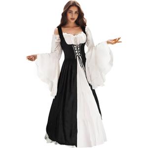 Renaissance Dress Women Medieval Dress Ren Faire Costume Renaissance Outfit Irish Dress Halloween Costume for Women (Small-Medium)