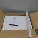 Furologee White Tall Bookshelf, Narrow Bookcase with 6 Shelves, Modern Freestanding Shelf Units, Metal and Wood Display Storage Corner Rack Organizer for Living Room, Home Office, Hallway, Bathroom (6 Tier - 15.3"W)