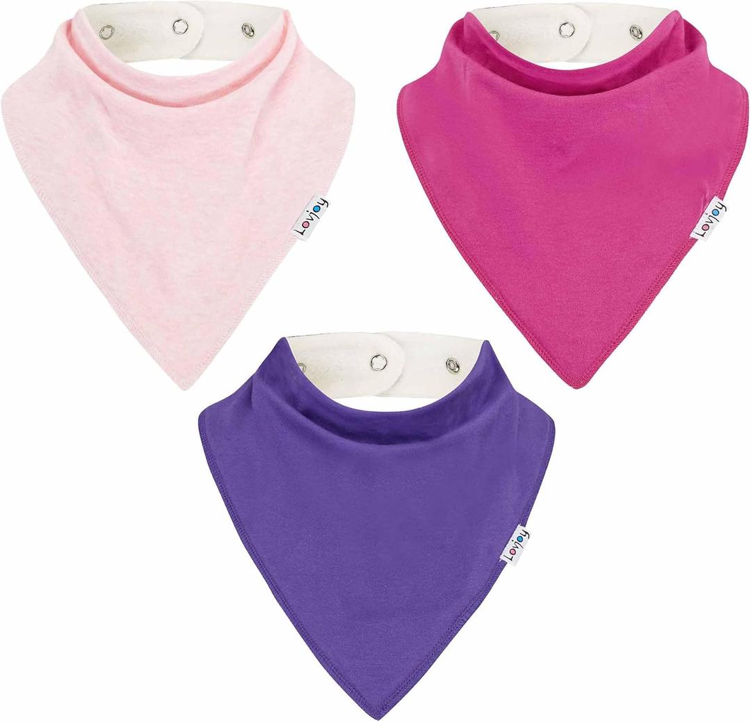 Lovjoy Large Bandana bibs - Special Needs Bibs - For Older Children, Youth and Adults - Practical, absorbent and Stylish (Set 07)